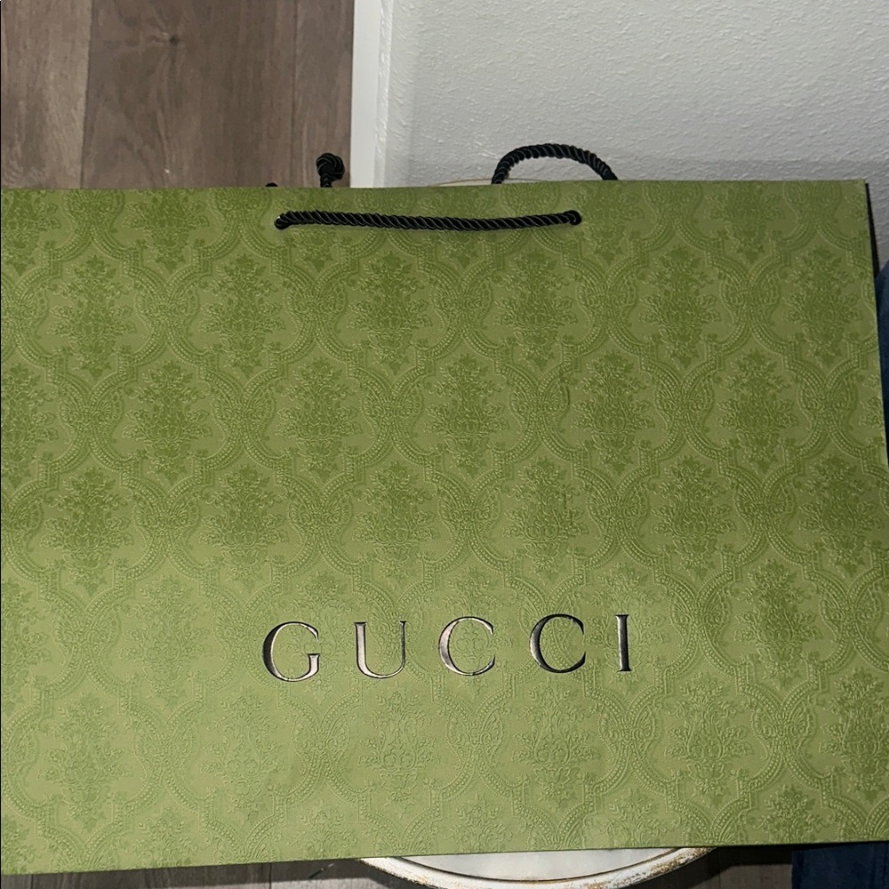 Gucci Olive Green Embossed Bag